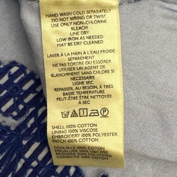 NWT Size XS - The Lainie High-Neck Cotton Lace Cutwork Blouse (NWT US$ 138) - Picture 9 of 16